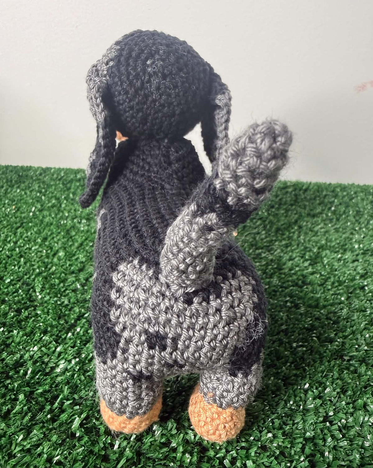 Handmade Amigurumi Crocheted Dachshund Plush Toy