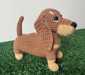 Handmade Amigurumi Crocheted Dachshund Plush Toy