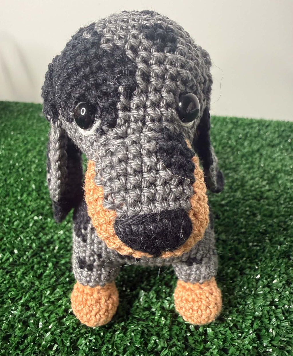 Handmade Amigurumi Crocheted Dachshund Plush Toy