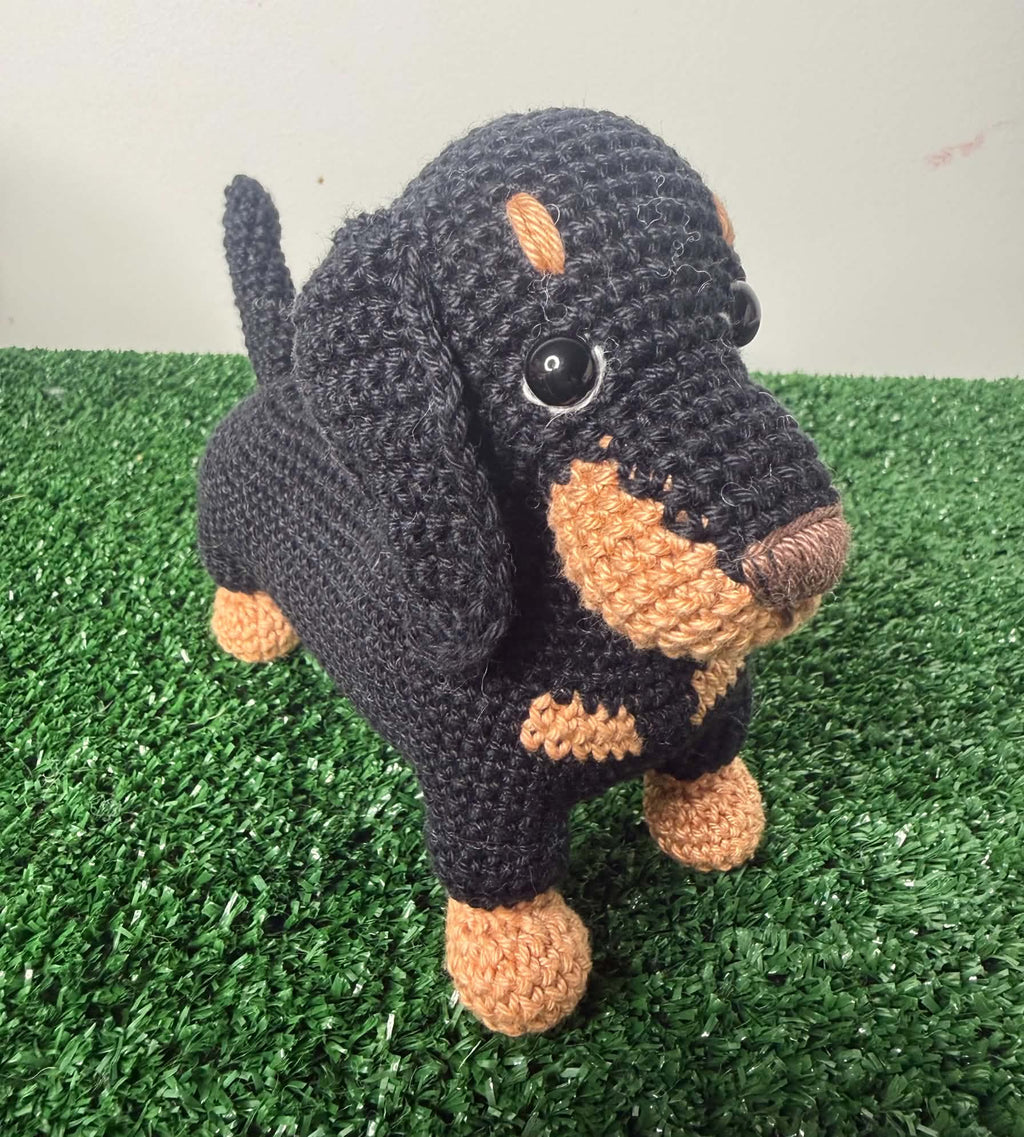 Handmade Amigurumi Crocheted Dachshund Plush Toy – Milo and Ted